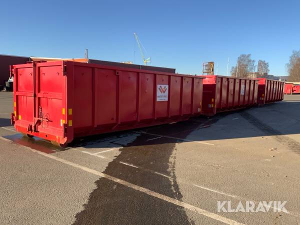 Lastväxlarcontainer Flakab KM-22 -22m3 / 3st