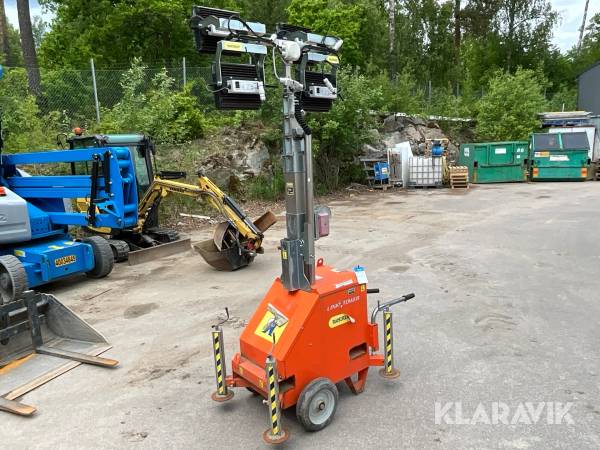 Belysningsmast på hjul 7meter LED Plejd Link Tower Link240-1137M