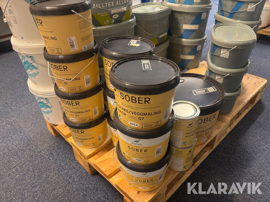 Målarfärg Alcro Sober väggfärg 37,8L
