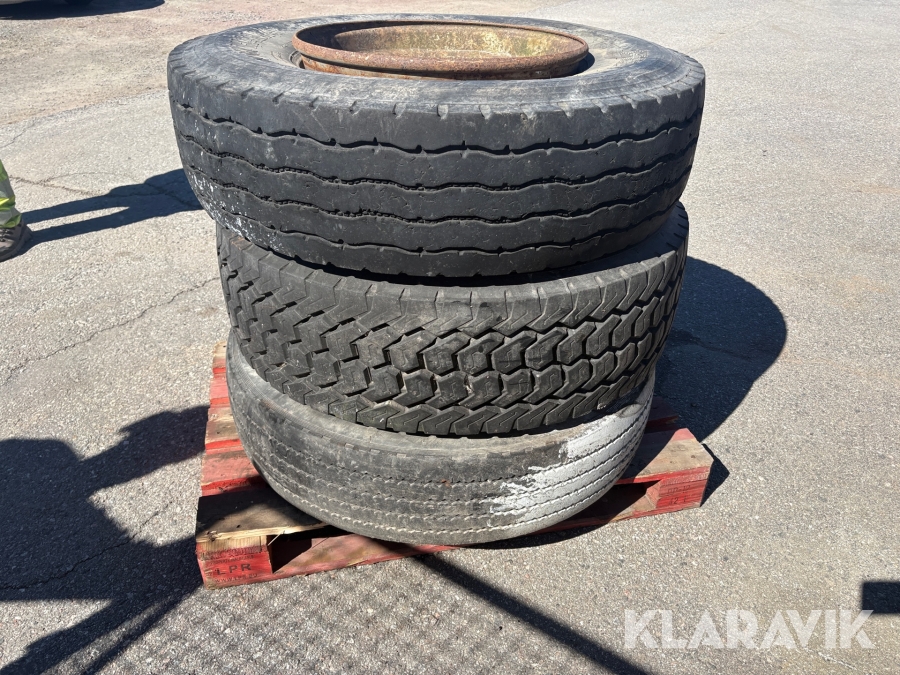 Lastbilsfälgar 3 st 22.5x11.75