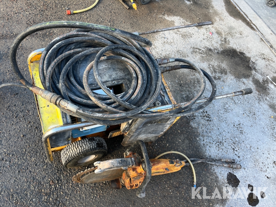 Hydraulaggregat med såg Partner