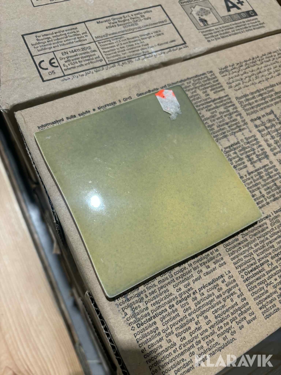 Kakel 10x10 Grönt Blank 10 m2