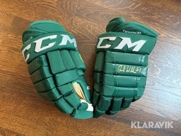Hockeyhandskar signerade av Rickard Wallin, Färjestad BK #51