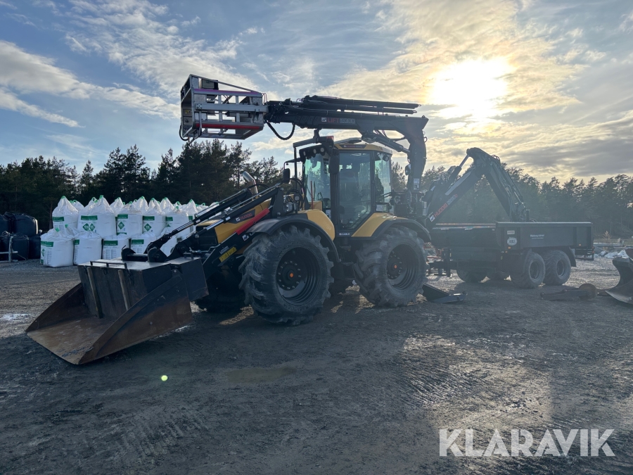 Grävlastare Huddig 1260D Cable linjeutrustad med vagn