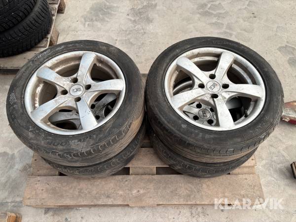 Sommardäck på fälg Hankook 195/55R15 4st