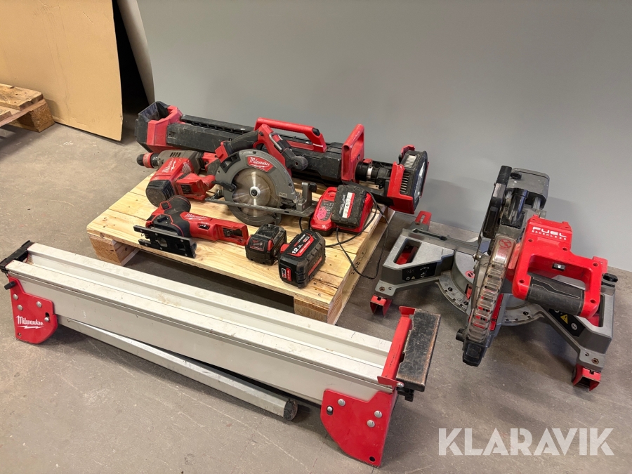 Paket med blandade verktyg Milwaukee