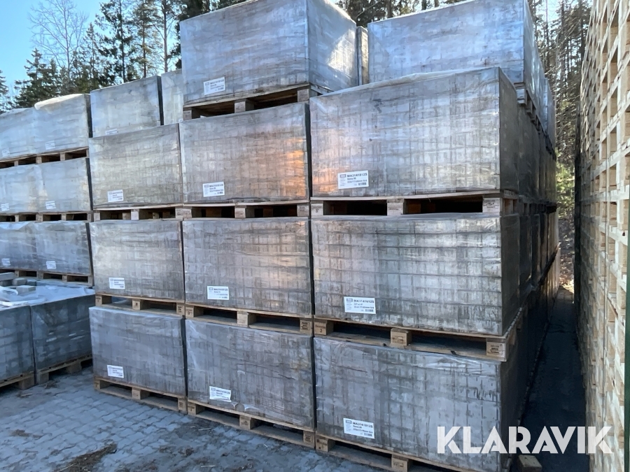 Betongmarkplatta 20st pallar Benders Siena 80 Grå 233x117x80mm