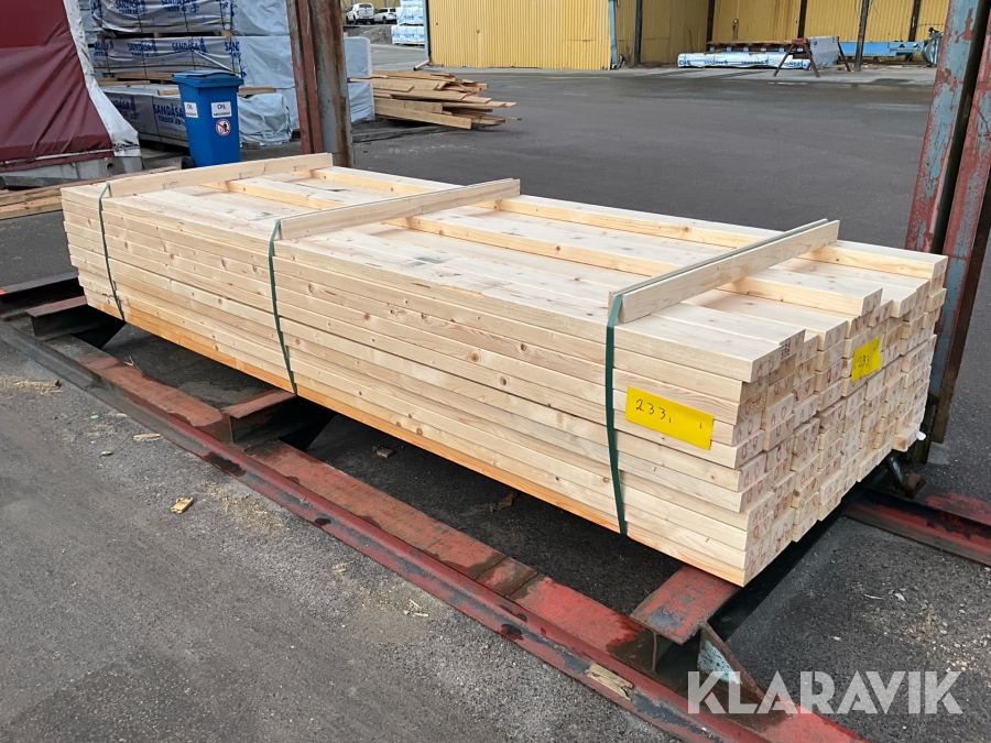 Virkespaket Hyvlat 45x120 282 Löpmeter