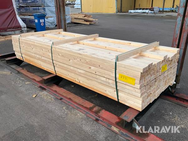 Virkespaket Hyvlat 45x120 282 Löpmeter