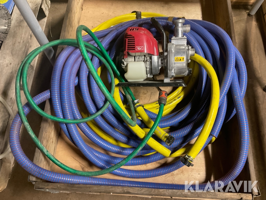 Bensindriven Vattenpump med slang Honda WX 10T