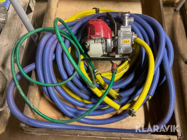 Bensindriven Vattenpump med slang Honda WX 10T