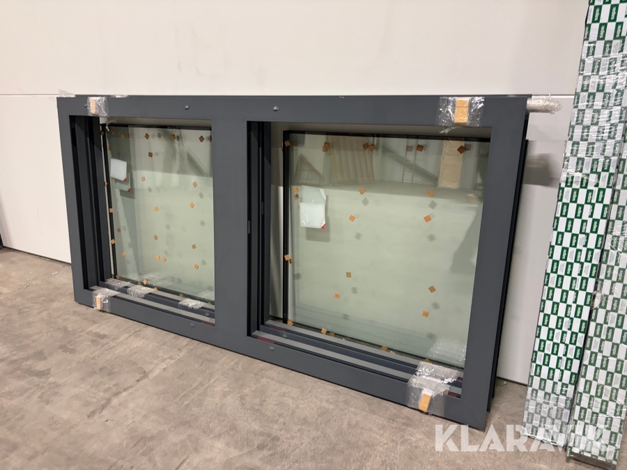 Aluminiumfönster med isolerglas 2st