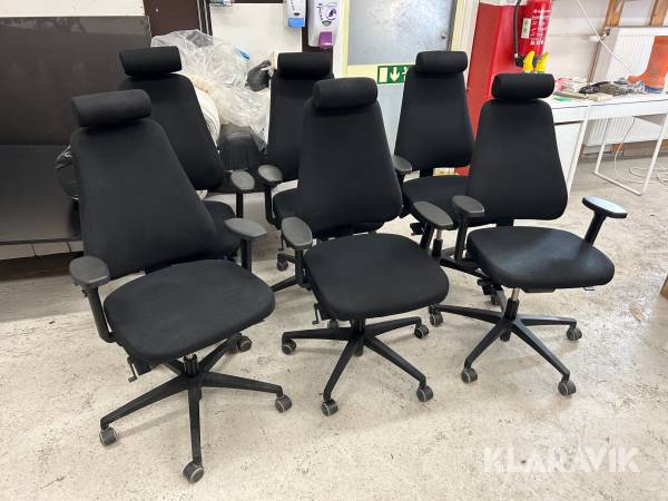 Kontorsstolar 6 st