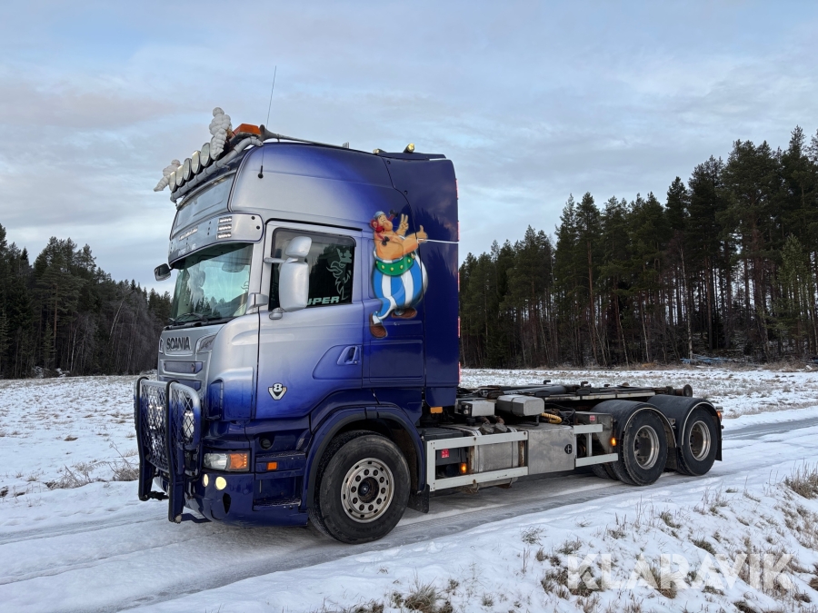 Lastbil  Scania R730LB6X4HNB med lastväxlare & vändskiva och laxofäste