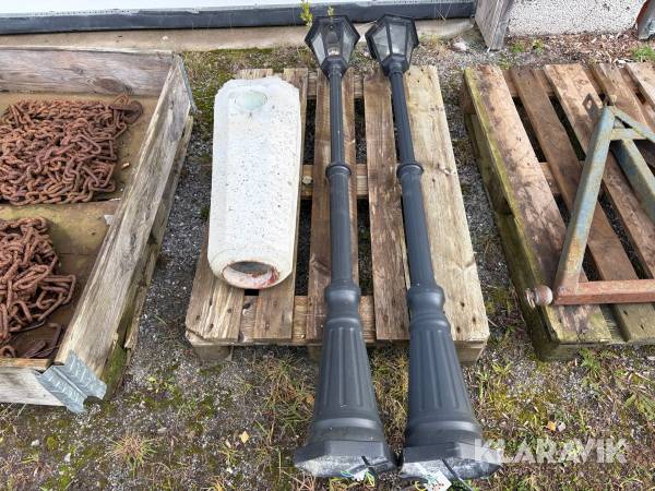 Lyktstolpar med fundament