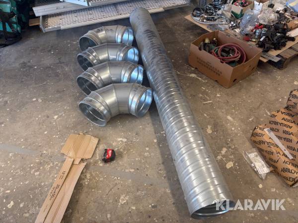 Ventilationsrör 1st rör 4st vinklar