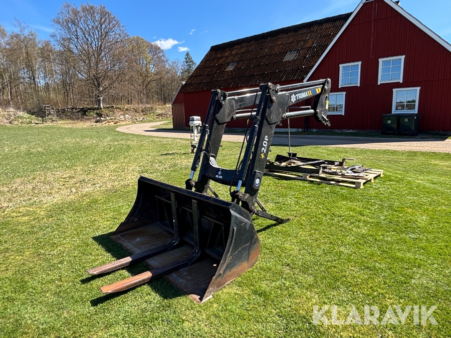 Frontlastare Ålö/Trima +2.0P med fäste, skopa & gafflar
