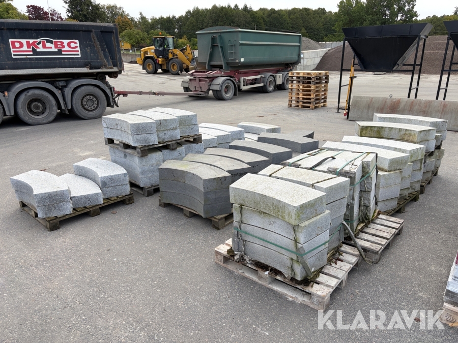 Blocksten natursten radie 13st pallar