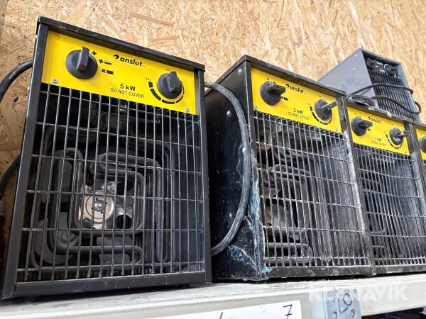 Värmefläkt Anslut 5kW, 10st