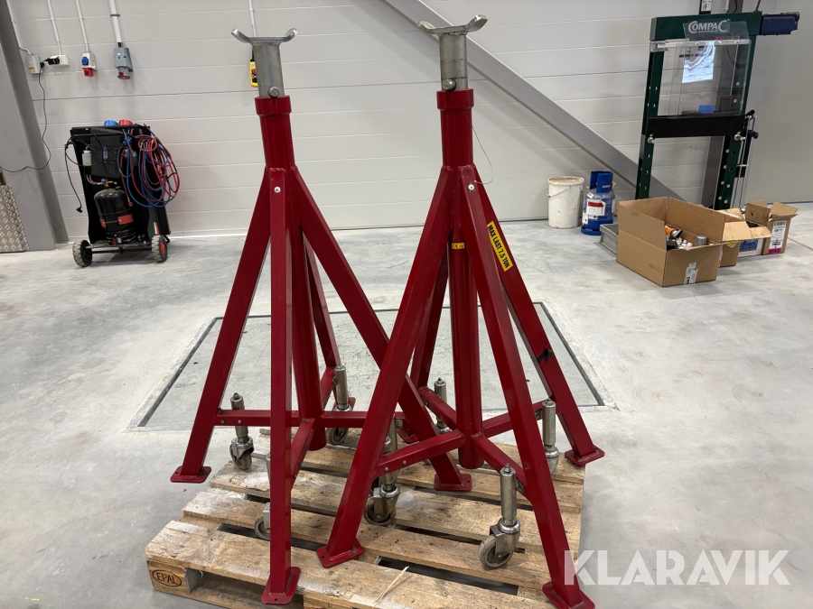 Pallbockar 7,5 T Fordonslyftar 2st