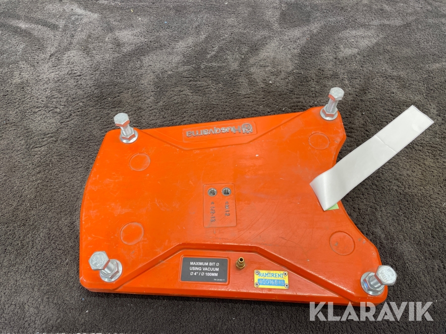 Vakuumplatta för kärnborrmaskiner. Husqvarna Vacuumplatta