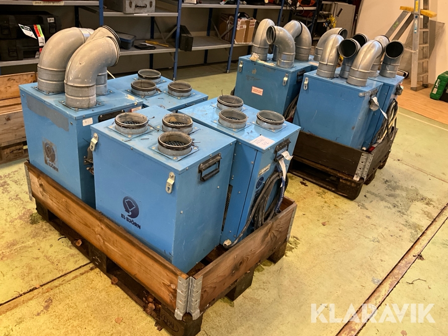 Hetvattenfläkt och varmluftsfläkt El-Björn TF15 HV Och TF9EL 8st