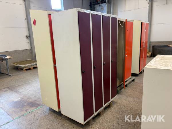Skåp till omklädningsrum