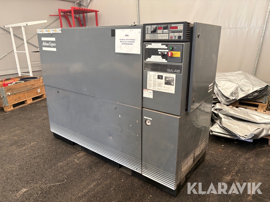 Kompressor Atlas Copco GA 45 stationär