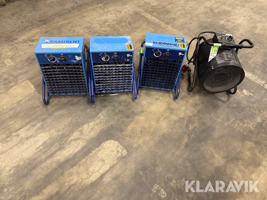 Värmefläktar Termo, El-björn 9kW