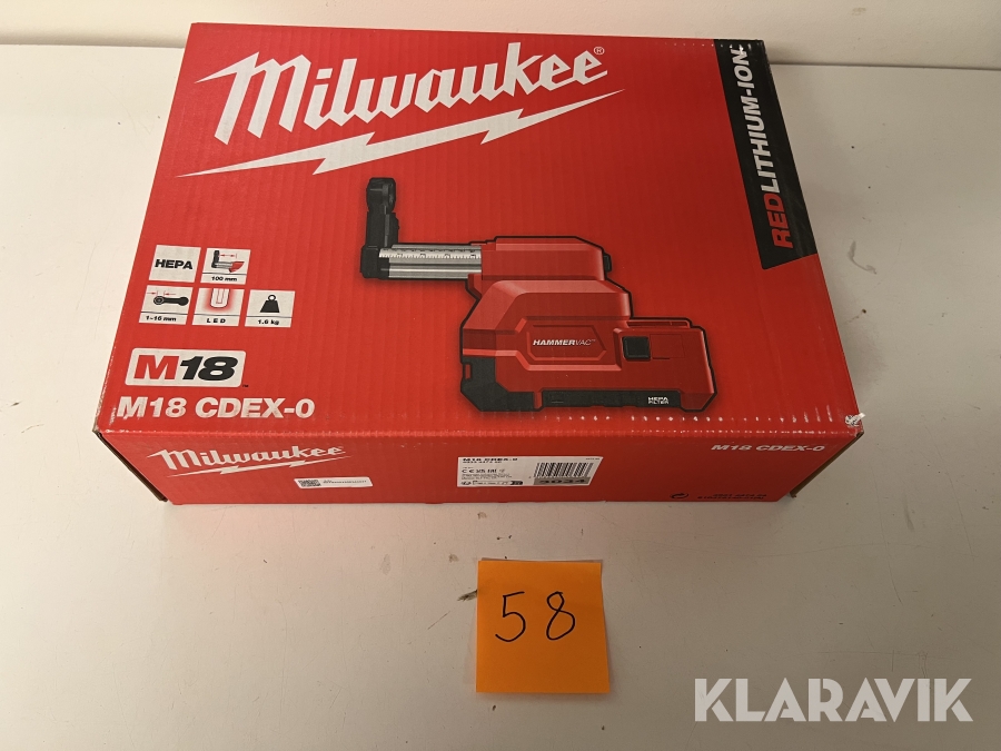 Dammsugartillsats Milwaukee M18 CDEX