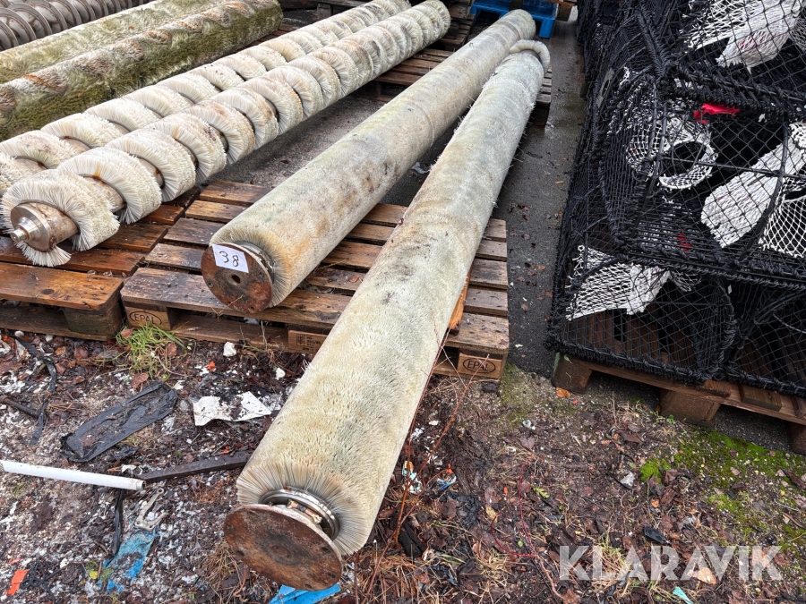 Borstar 2st, rostfritt stål