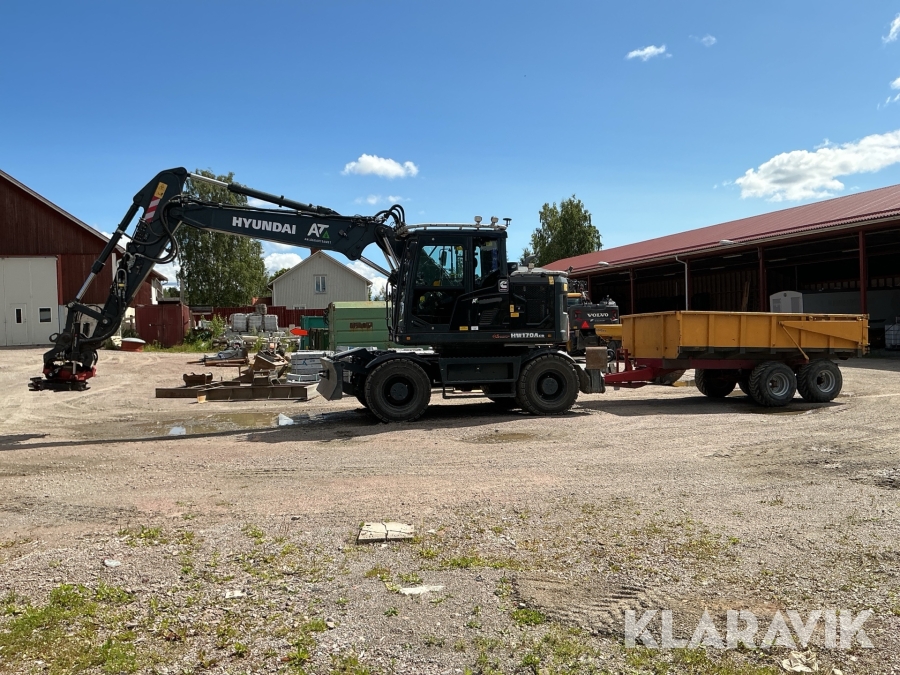 Grävmaskin Hyundai HW170A CR Black edition med redskap