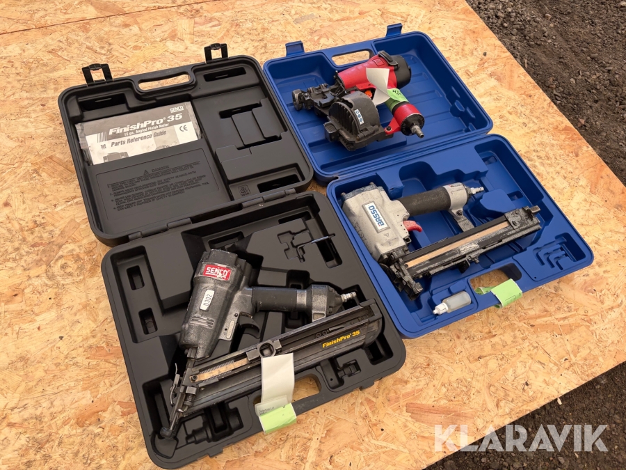 Spik & klammerpistoler 3st