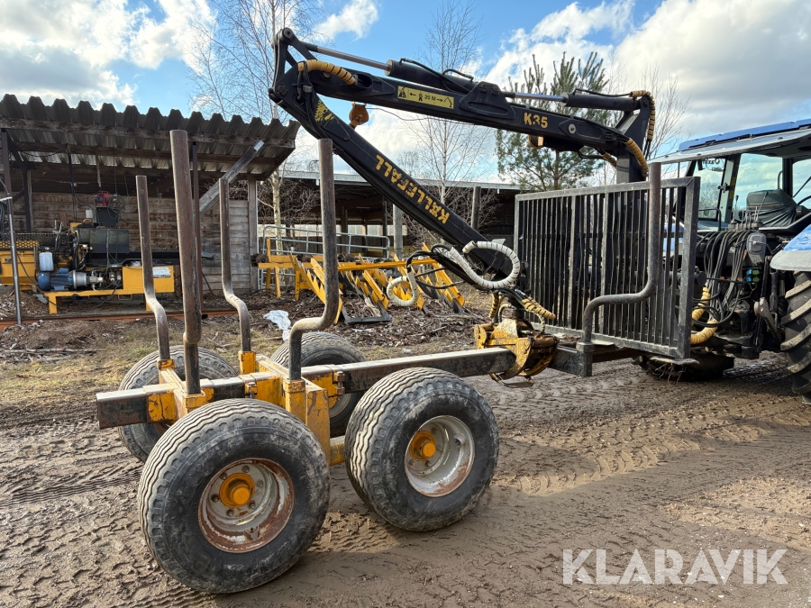 Skogsvagn Källefall K90S med K35 kran