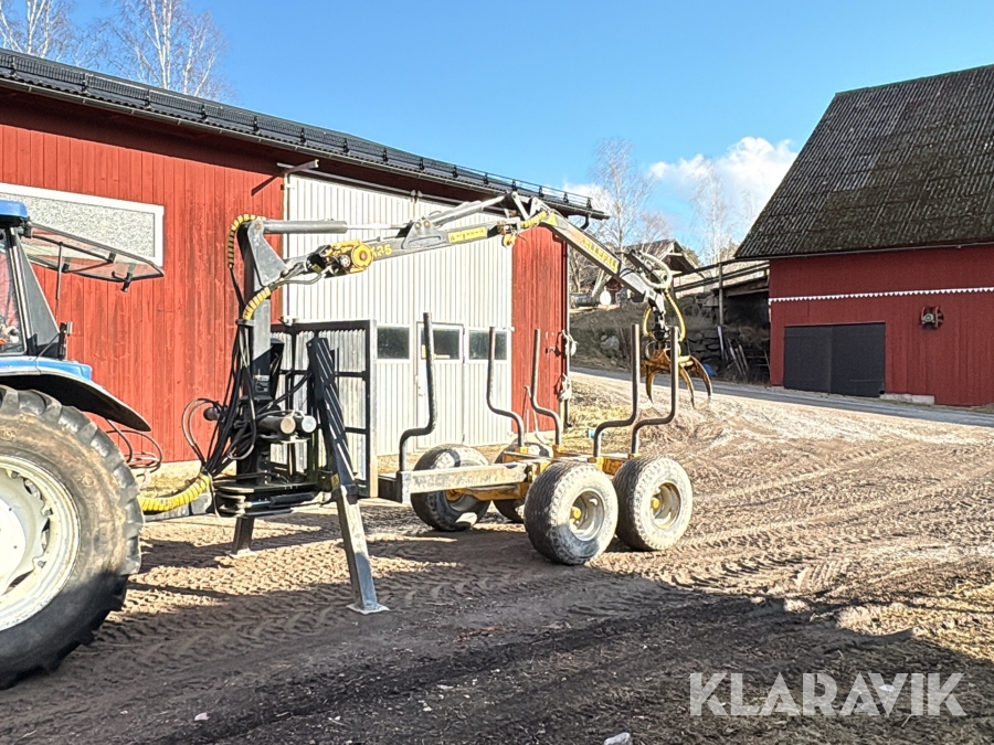 Skogsvagn Källefall K90S med K35 kran
