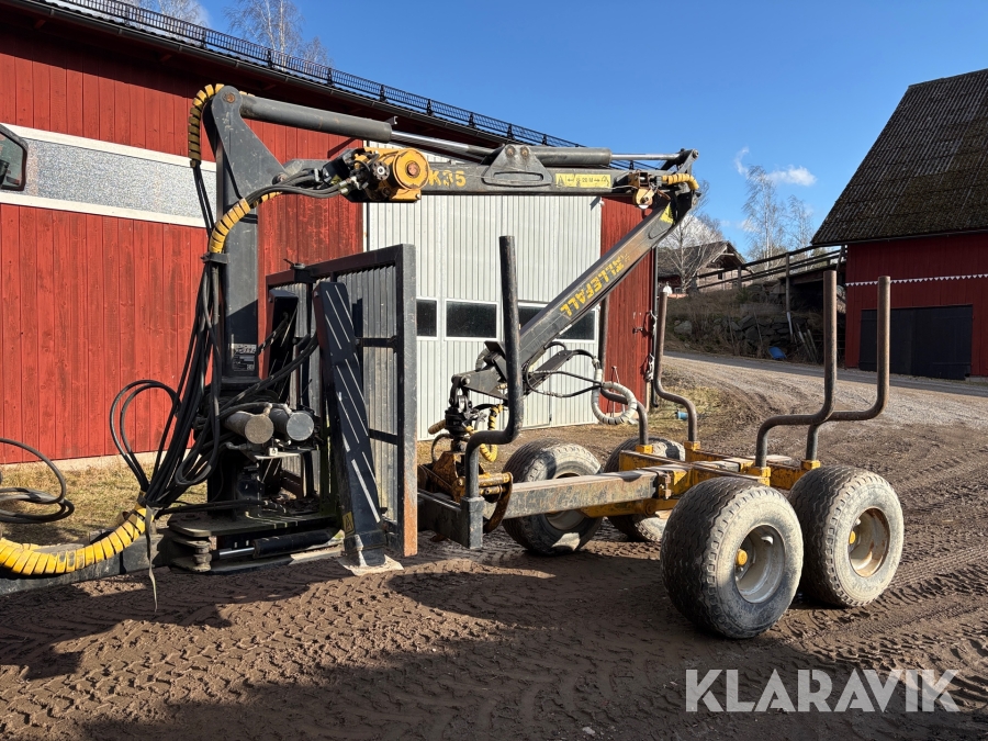 Skogsvagn Källefall K90S med K35 kran