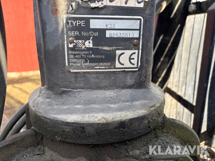 Skogsvagn Källefall K90S med K35 kran