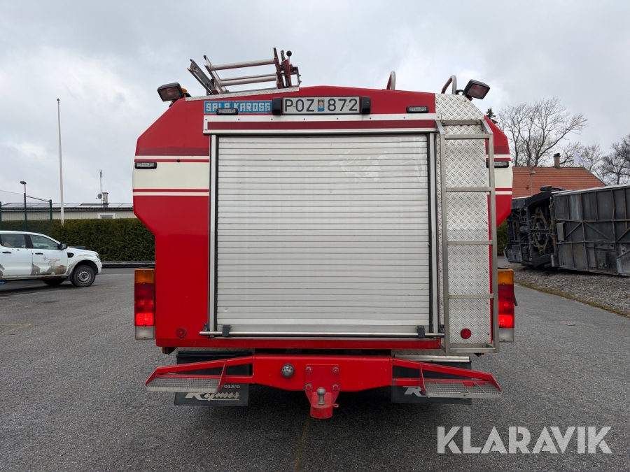 Brandbil/Tankbil Volvo FL10 6x2 318 hk med 9 m3 vattentank