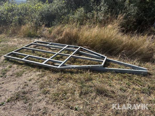 Släpvagnschassie galvat