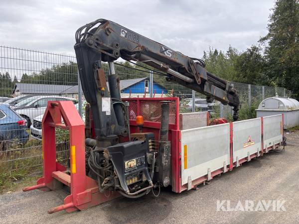 Kranflak Hulthéns med HIAB 166-5 HIPRO