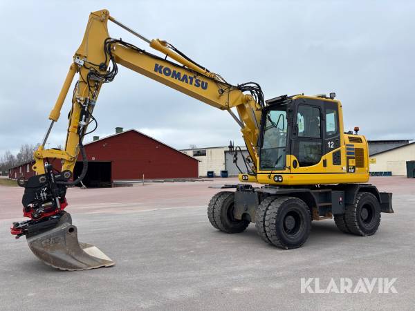 Grävmaskin / Hjulgrävare Komatsu PW148-10 med rotortilt