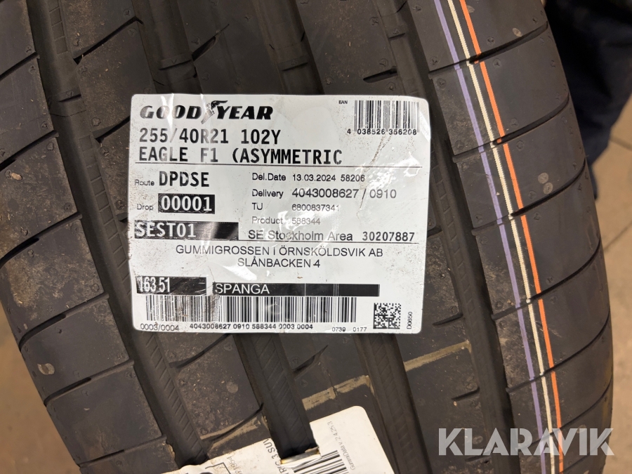 Diverse däck Nokian/Hakkapeliitta/Goodyear, Sollentuna, Klar
