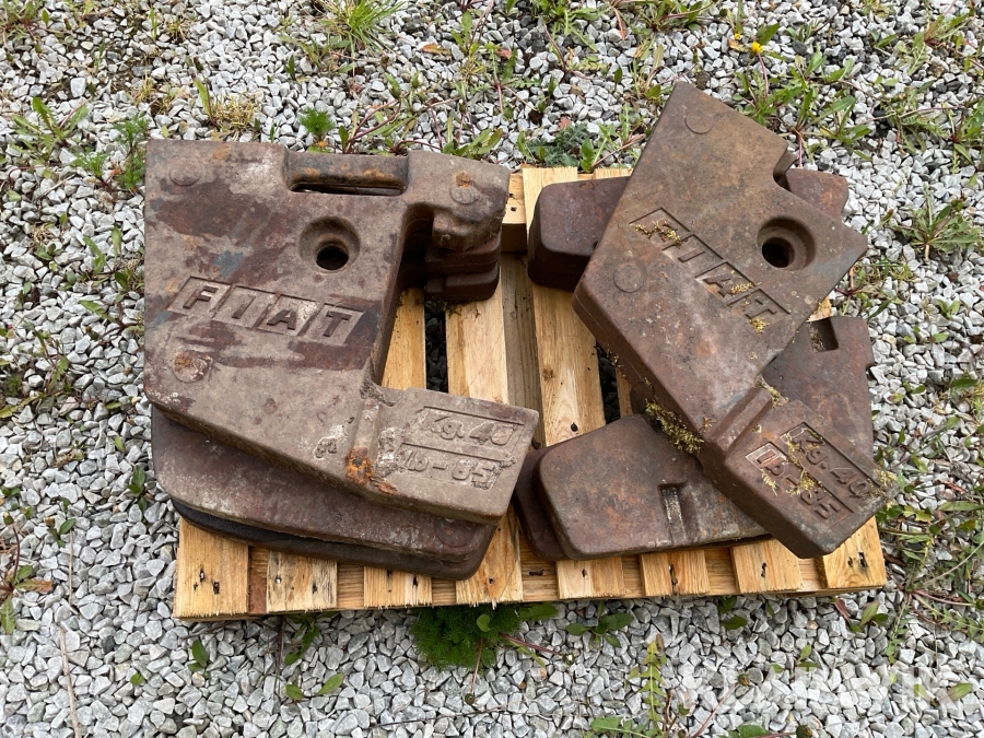 Frontvikter FIAT 40 kg 6st