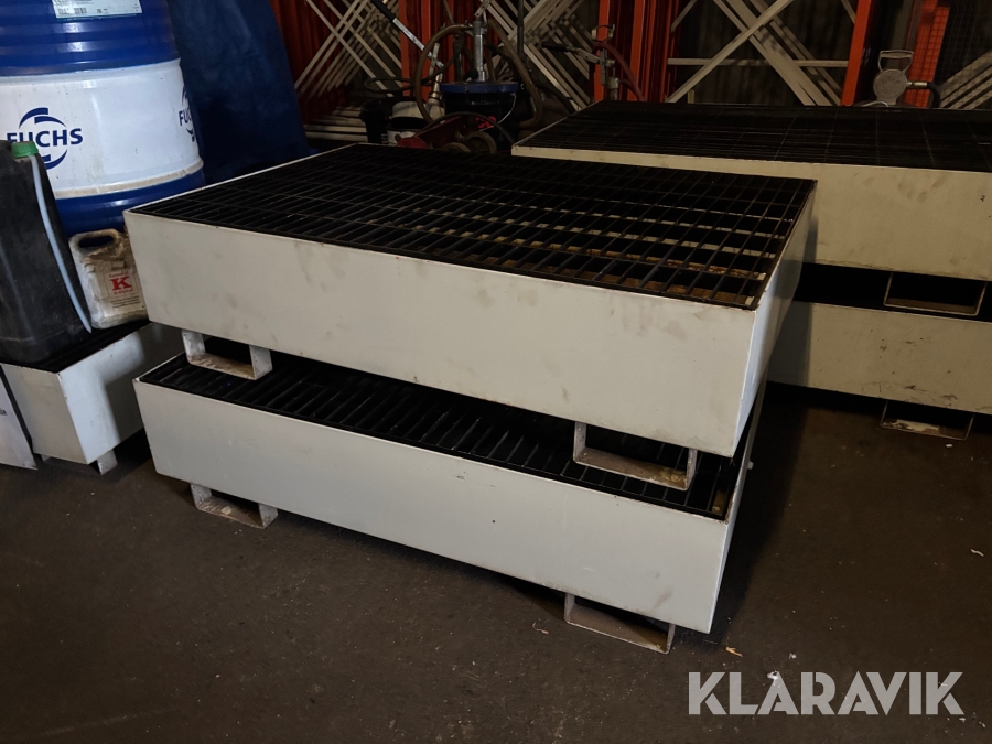 Uppsamlingskärl med Gaffelfickor 230Liter 2st