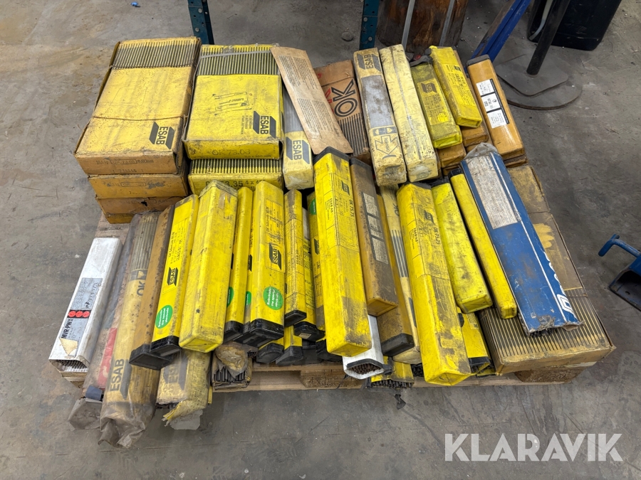 Svetspinnar & Svetstråd blandade storlekar & dimensioner