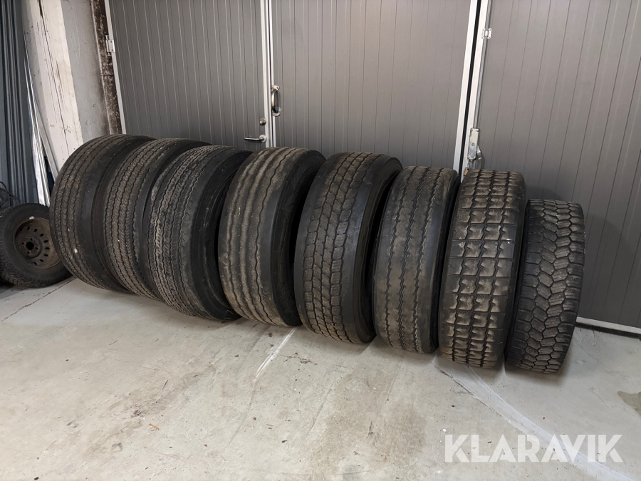 Parti med lastbilsdäck