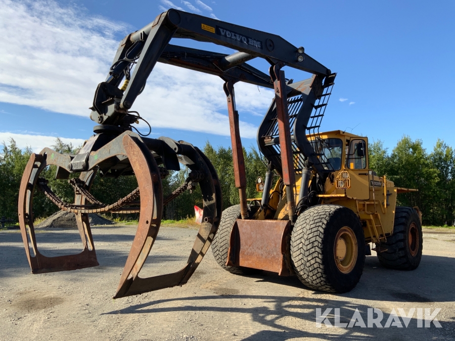 Hjullastare Volvo BM L160 highlift med timmergrip