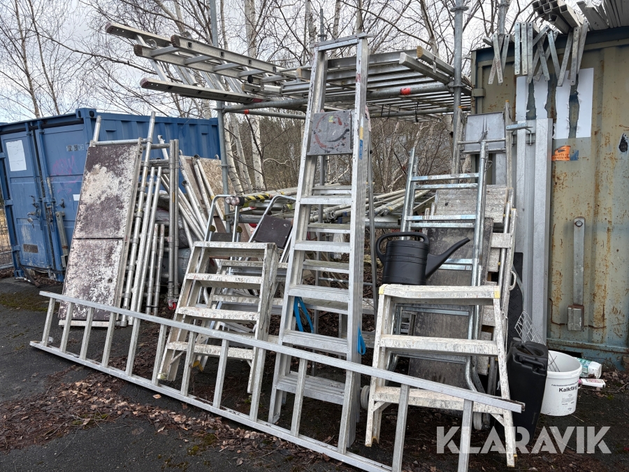 Rullställning, stegar,trappbockar