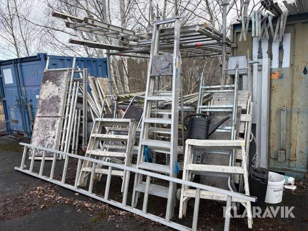 Rullställning, stegar,trappbockar