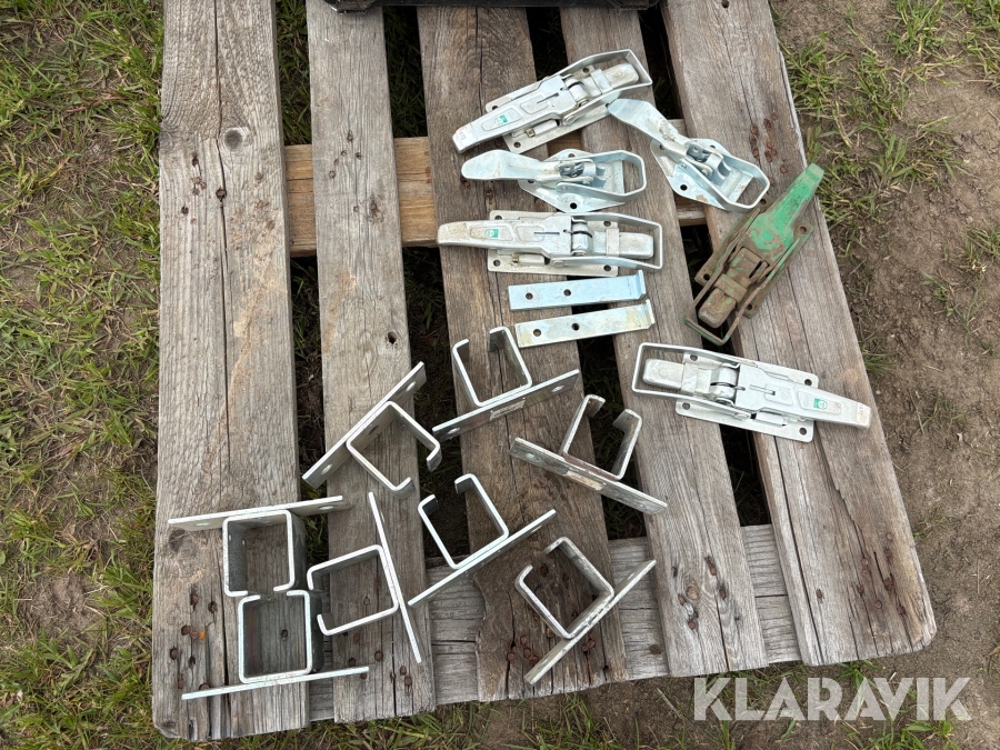 Flaklås & hållare till takskenor 6+7st